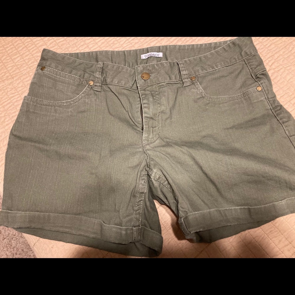 Toad&Co Organic cotton shorts Size 12